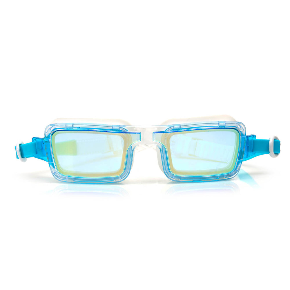 Pearly White Retro Swim Goggles