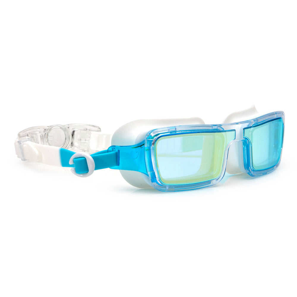 Pearly White Retro Swim Goggles
