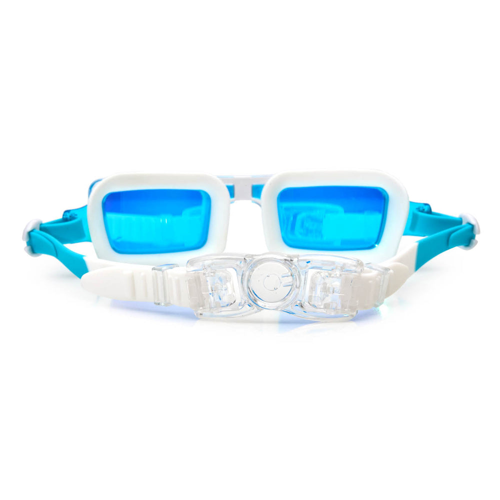 Pearly White Retro Swim Goggles