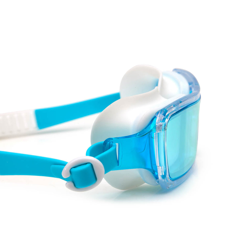 Pearly White Retro Swim Goggles